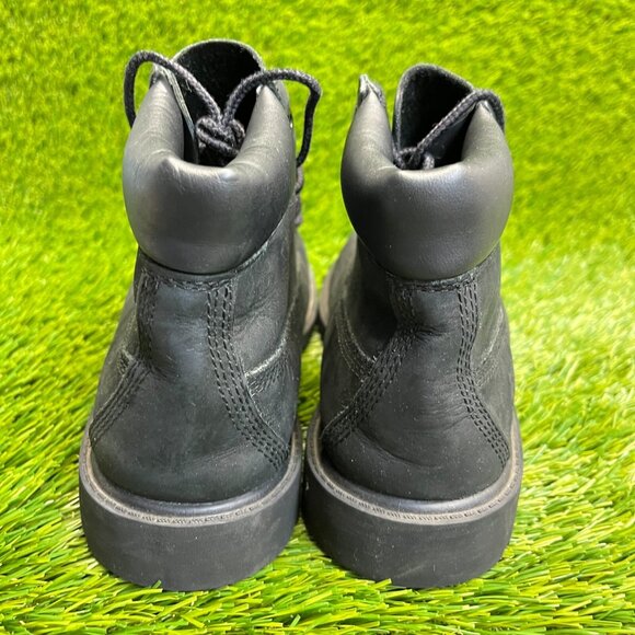 Timberland Premium 6-Inch Boys Size 3Y Black Outdoor Nubuck Waterproof Boots main image 5